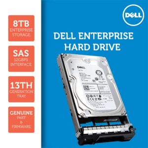 Dell 400-AMRW 8TB SED NL-SAS 12Gb/s 7.2K RPM 3.5-Inch Enterprise Server Hard Drive Bundle with Compatily Screwdriver Compatible with PowerEdge PowerVault PDFHC 0PDFHC 8VNR5 08VNR5