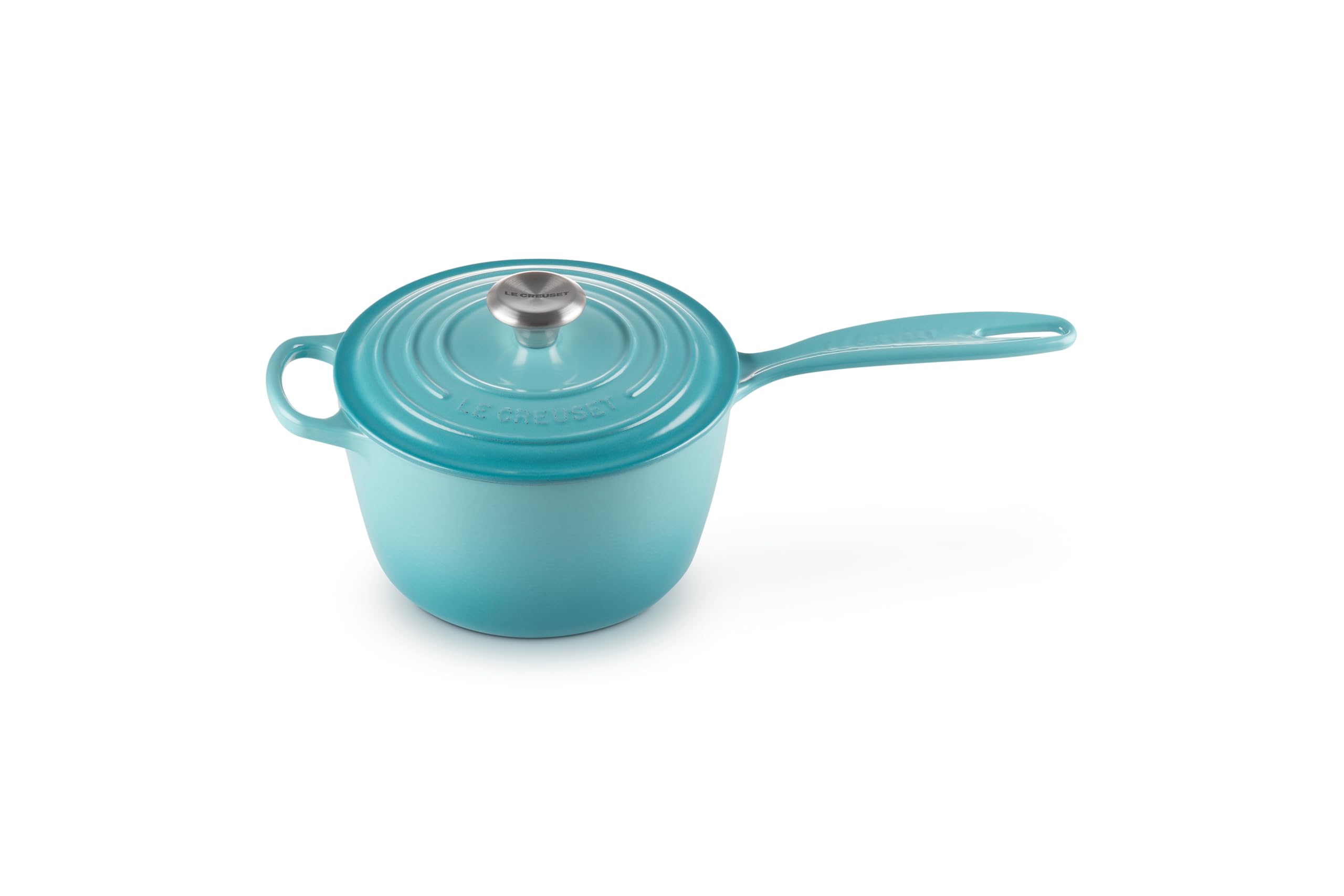 Le Creuset Enameled Cast Iron Signature Saucepan, 2.25 qt., Caribbean