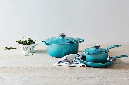 Le Creuset Enameled Cast Iron Signature Saucepan, 2.25 qt., Caribbean