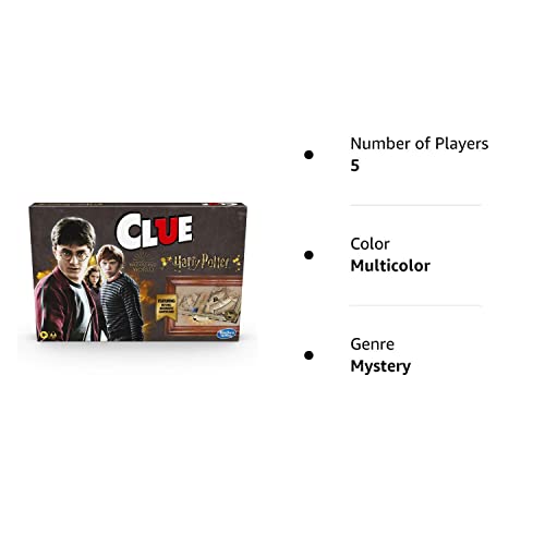 Hasbro Gaming Clue: Wizarding World Harry Potter Edition Board Game | Family Games for Kids, Teens, and Adults | Mystery Games | Ages 8 and Up | 3 to 5 Players