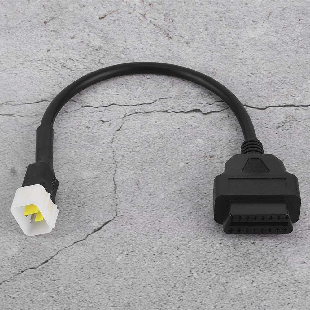 Diagnostics 6 Pin to OBD2 16 Pin Adaptor Cable OBD2 Diagnostic Adapter Motorcycle Fault Detection Connector Fits for Sinnis