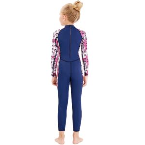 Full Body Kids Swimsuit One Piece Rash Guard Long Sleeve Wetsuit Skin for Girls Boys