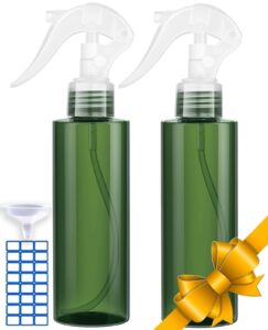 spray bottle for hair - superior leak-proof travel bottles - uv protection plastic spray bottle for hair - multi purpose use durable - great spray bottles for cleaning solutions! (2 pack 6.7oz/200ml)