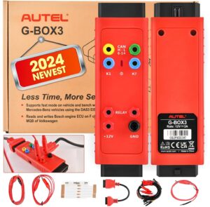 autel 2024 g-box3 accessory tool, upgraded of gbox2, gbox3 key programming adapter for mercedes-benz/for bmw, writing boot mode bench method, works w/maxiim im508(s) + xp400, im608 pro ii, im608s ii