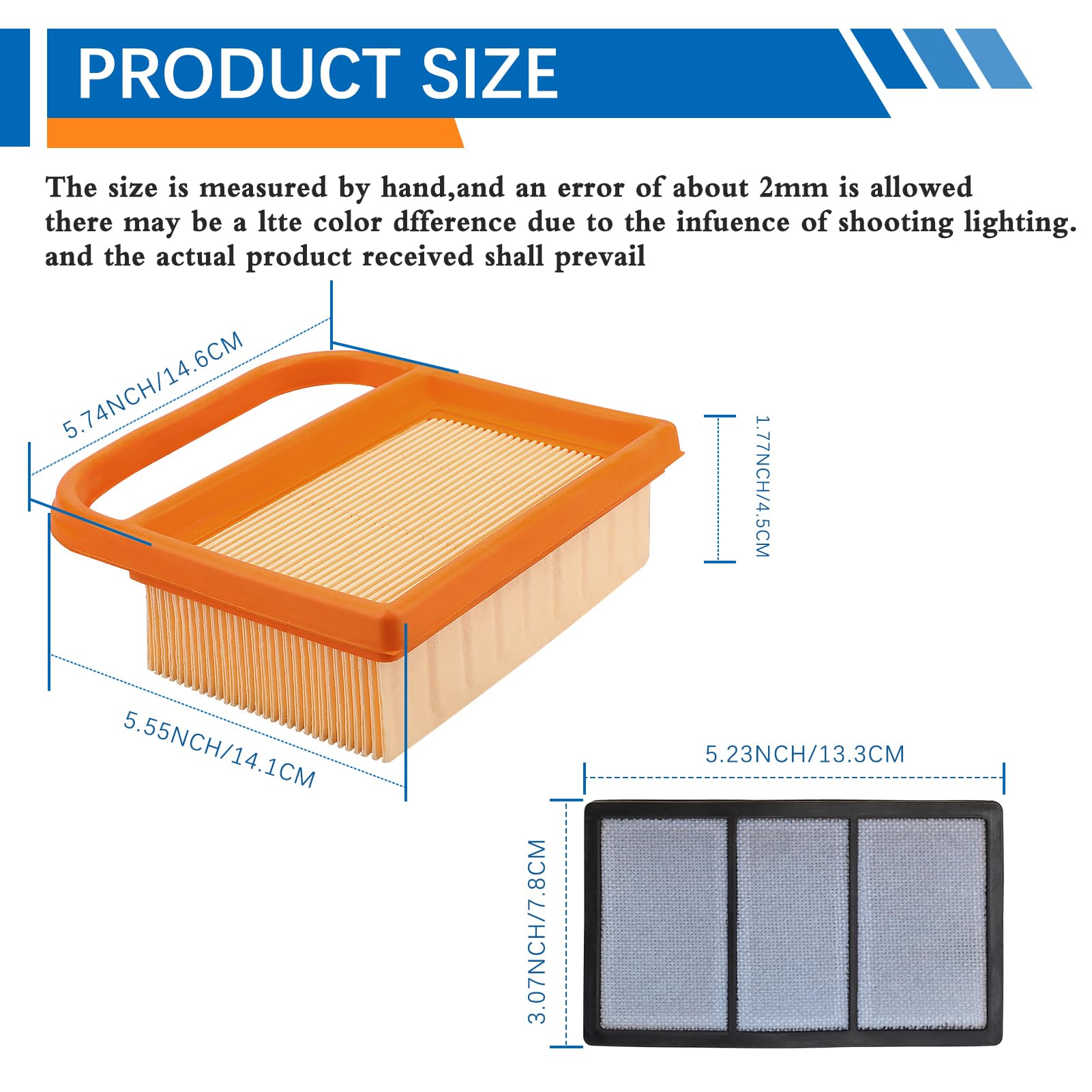 TS420 TS410 Air Filter Part for STIHL TS410Z TS420Z TS480i TS500i Concrete Cutoff Chop Saw # 4238 141 0300, 42381410300B, 4238 140 1800, 4238 140 4401, 4238 140 4402