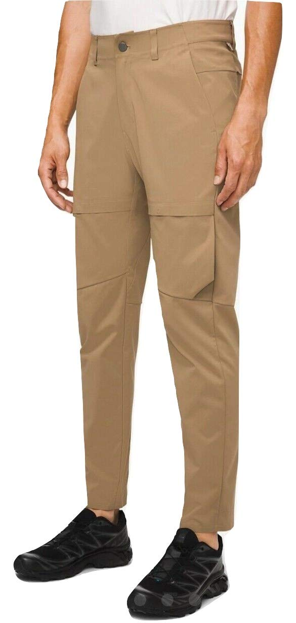 Lululemon Mens Mile View Pant 30" L Bike Camping Hiking Friendly Pants Water Repllent -Brown-Size 32