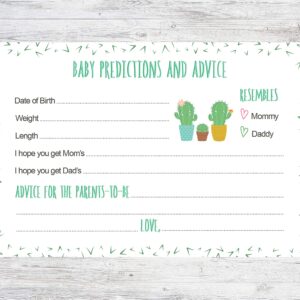 Cactus Predictions and Advice Baby Shower Cards - 24 count