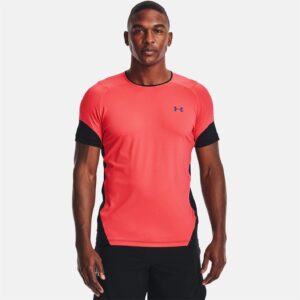 Under Armour Heatgear Rush 2.0 Short Sleeve T-shirt, Blue Circuit (436)/Black, X-Large