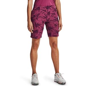 under armour links printed shorts, pink quartz (678)/jet gray, 10