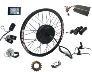 5000w rear wheel electric bike conversion kit, 72v 100a sine wave controller, tft display system, disc brake,5000w brushless gearless motor, (26inch rear)