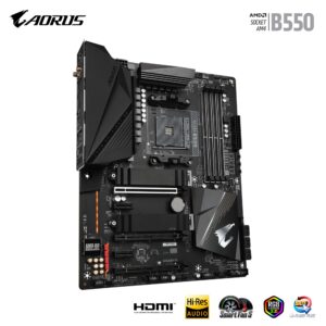 GIGABYTE B550 AORUS PRO (AM4 AMD/B550/ATX/Dual M.2/ SATA 6Gb/s/USB 3.2 Gen 2/2.5 GbE LAN/ALC1220-VB/RGB Fusion 2.0/PCIe4/DDR4/Gaming Motherboard)