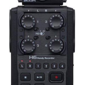 H6 All Black Handheld Recorder (Renewed)