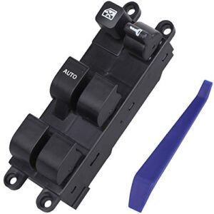 Power Window Switch Front Left Driver Side, Compatible with 98-01 Nissan Altima, 1998-2004 Frontier, 98-99 Sentra, 00-04 Xterra, Legacy, Outback, 03-06 Subaru Baja. Replaces 25401-9E000, 83071AE01B