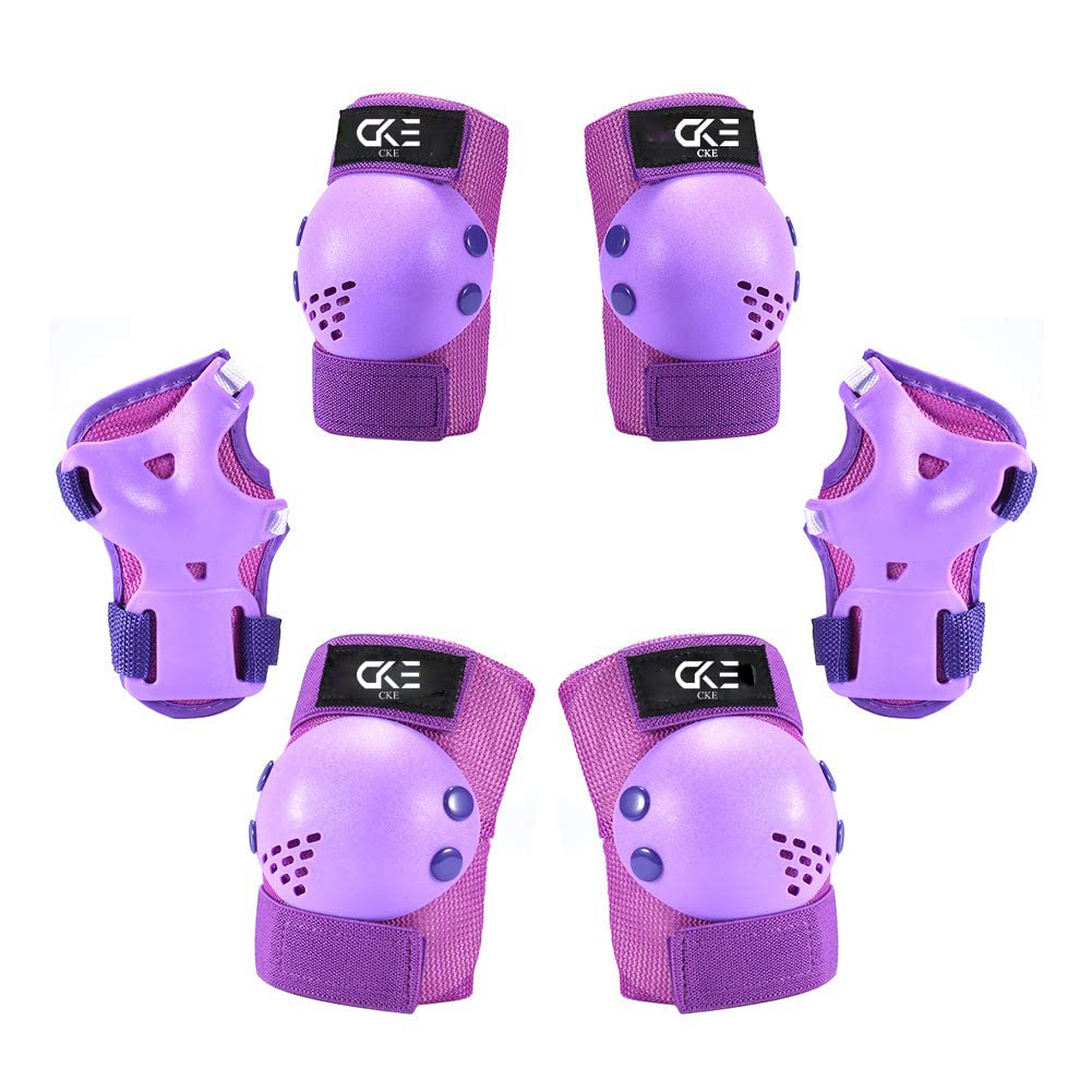 CKE Kids/Youth Knee Pads for Toddler Elbow and Knee Pads Toddler Protective Gear Set Kids Knee pads and Elbow Pads for Toddler Girls Boys with Wrist Guards for Skating Cycling Bike Rollerblading