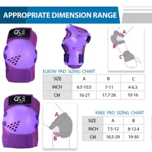 CKE Kids/Youth Knee Pads for Toddler Elbow and Knee Pads Toddler Protective Gear Set Kids Knee pads and Elbow Pads for Toddler Girls Boys with Wrist Guards for Skating Cycling Bike Rollerblading