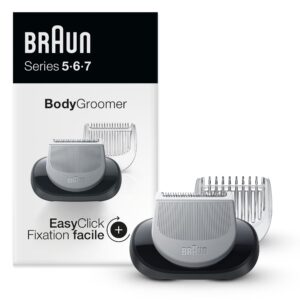 braun easyclick body groomer attachment for series 5, 6 and 7 electric razor, compatible with electric shavers 5018s, 5020s, 6075cc, 7071cc, 7075cc, 7085cc, 7020s, 5050cs, 6020s, 6072cc, 7027cs