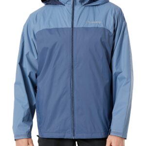 Columbia Men's Glennaker Lake Lined Rain Jacket, Dark Mountain/Bluestone, Small