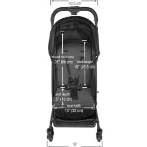 guzzie+Guss Oxygen Stroller (2020 Edition), GG030SP20, Salt & Pepper