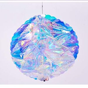 Iridescent Honeycomb Ball Decorative Hanging Ornaments for Decr Ceiling and Party Backdrop