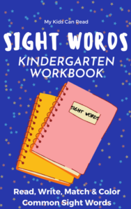 sight words kindergarten workbook - read, write, match & color common sight words