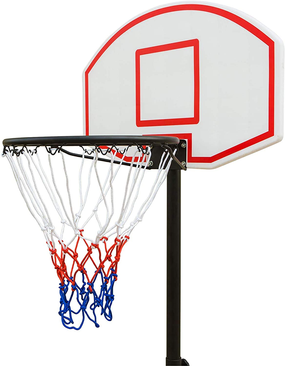 Basketball Hoop for Kids Portable Height-Adjustable Sports Backboard System Stand w/Wheels