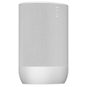 Sonos Move - Battery-Powered Smart Speaker, Wi-Fi and Bluetooth with Alexa Built-in - Lunar White