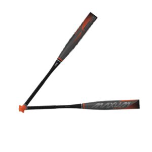 easton maxum ultra baseball bat bbcor drop -3, black/orange, 33/30