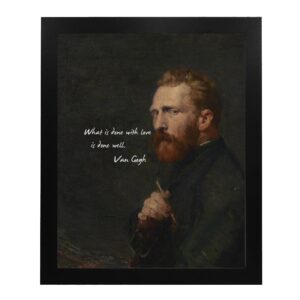 Van Gogh “What Is Done” - Inspirational Wall Art, Encouraging Oil Painting Wall Decor, Vintage Motivational Wall Art Is Perfect for Living Room Decor, Office Décor, Home Décor, Unframed- 8x10"