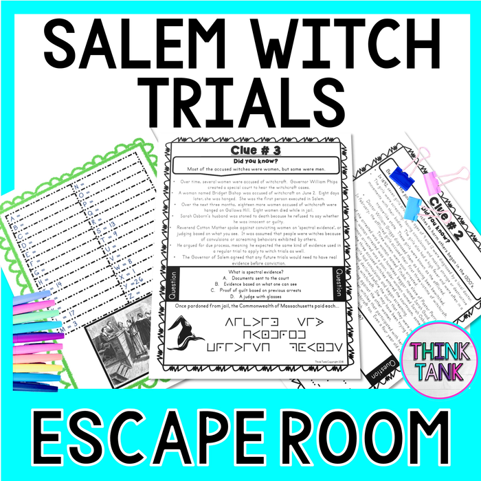 Salem Witch Trials Escape Room