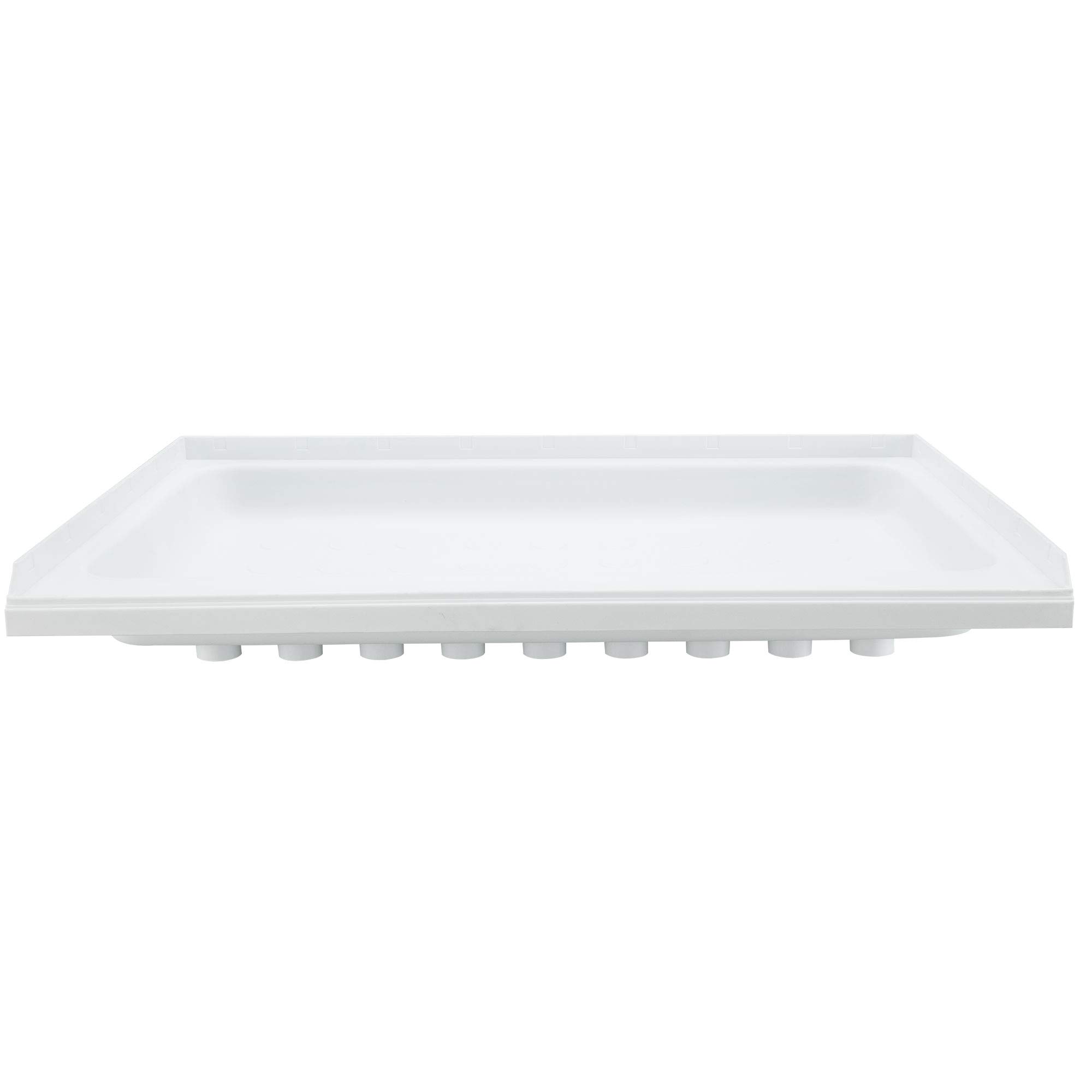 RecPro RV Shower Pan | 36" x 24" x 5" Right Drain in White | RV Shower Base | Camper Shower Pan