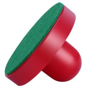 URATOT Air Hockey Pushers and Air Hockey Pucks Air Hockey Paddles, Goal Handles Paddles Replacement Accessories for Game Tables(4 Pushers, 8 Red Pucks and 8 Green Pads)