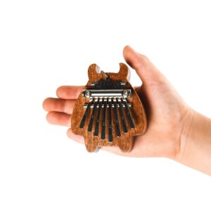 RIMLUFE cute mini kalimba calimba mbira hand harp musical instruments marimba small portable finger thumb piano accessories beginners piano instruments adults 8 key calming gifts