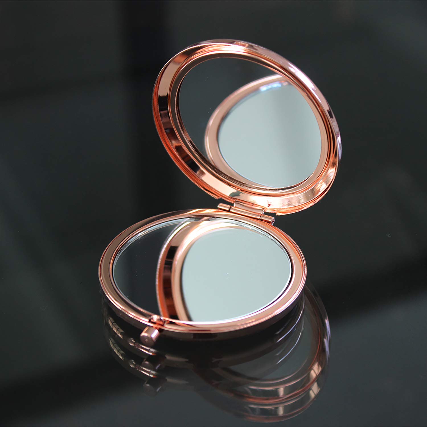 onederful Sister Gifts from Sister and Brother, Sisters Birthday Gift Ideas, Rose Gold Compact Makeup Mirror Gifts for Birthday, Christmas, Graduation Present for Friend,Girls,Sister (to Sister)