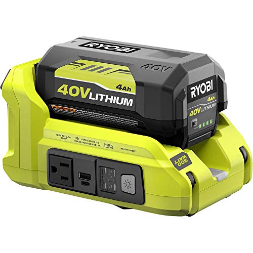 RYOBI RYi300BG 300-Watt Powered Inverter for 40-Volt Battery