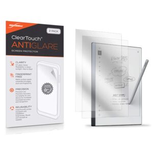 boxwave screen protector compatible with remarkable 2 - cleartouch anti-glare (2-pack), anti-fingerprint matte film skin for remarkable 2