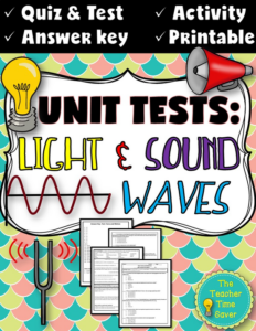 light and sound waves test