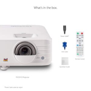 ViewSonic PX727HD 1080p Projector with RGB 100% Rec 709, ISF Certified, Sports Mode and Low Input Lag for Home Theater and Gaming (Renewed)