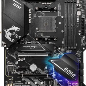 MSI MPG B550 GAMING EDGE WIFI Gaming Motherboard (AMD AM4, DDR4, PCIe 4.0, SATA 6Gb/s, M.2, USB 3.2 Gen 2, AX Wi-Fi 6, HDMI/DP, ATX, AMD Ryzen 5000 Series processors)