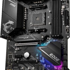 MSI MPG B550 GAMING EDGE WIFI Gaming Motherboard (AMD AM4, DDR4, PCIe 4.0, SATA 6Gb/s, M.2, USB 3.2 Gen 2, AX Wi-Fi 6, HDMI/DP, ATX, AMD Ryzen 5000 Series processors)