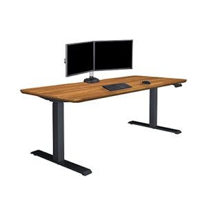 vari- standing desk adjustable height (48" x30')- electric sit-stand computer desk for work or home office- dual motor with memory presets- adjustable desk from varidesk- black