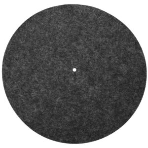 turntable platter mat slip mat anti-vibration pad improves sound & performance for record players(black)