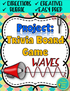 waves trivia board game project
