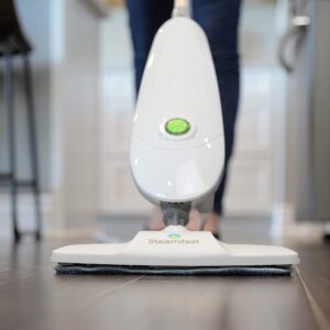 Steamfast SF-162 Light Weight Steam Mop, Natural Sanitization, Hardwood/Laminate/Tile/With Carpet Glider Spot Clean Accessory, Washable Mop Pads