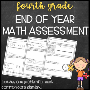 fourth grade end of year math assessment