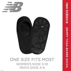 New Balance Yoga Socks for Women/Men - Non Slip Barre Socks with Grips/Straps | Sticky Gripper Exercise Fitness Sock Shoes for Yoga, Barre, Pilates, Ballet, Dance, Workout, Home, Casual, Hospital