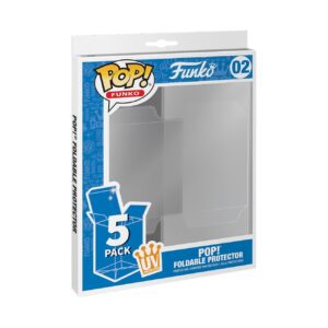 funko pop pop! 5 pack foldable pop protector cases - uv protected, multicolor, standard (53008)