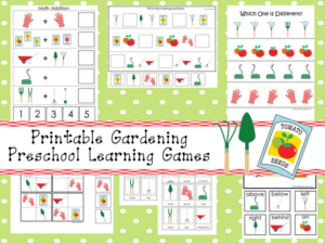 30 printable gardening learning games and activities