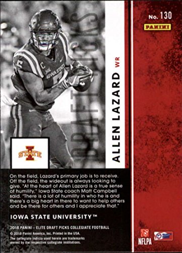 2018 Panini Elite Draft Picks #130 Allen Lazard RC Rookie Iowa State Cyclones RC Rookie Football Card