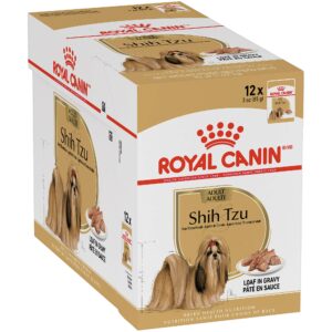 royal canin adult shih tzu wet dog food, 3 oz pouch (pack of 12)