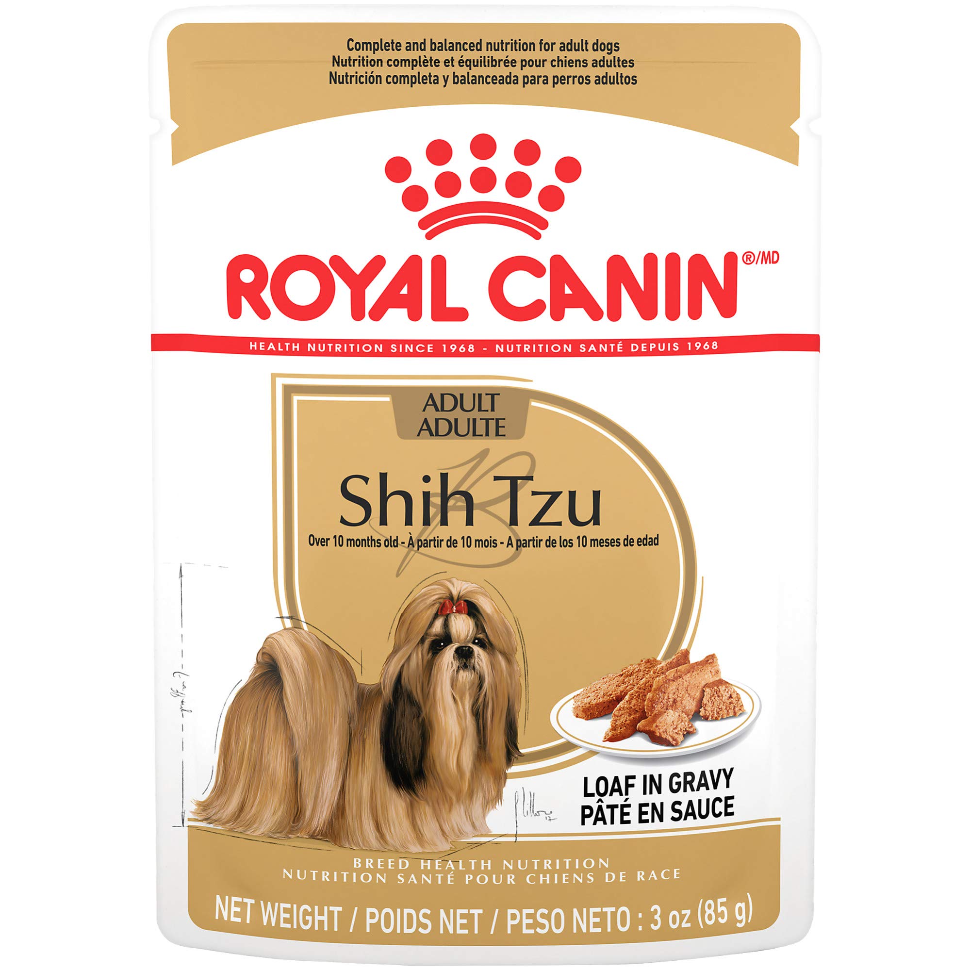 Royal Canin Adult Shih Tzu Wet Dog Food, 3 oz Pouch (Pack of 12)